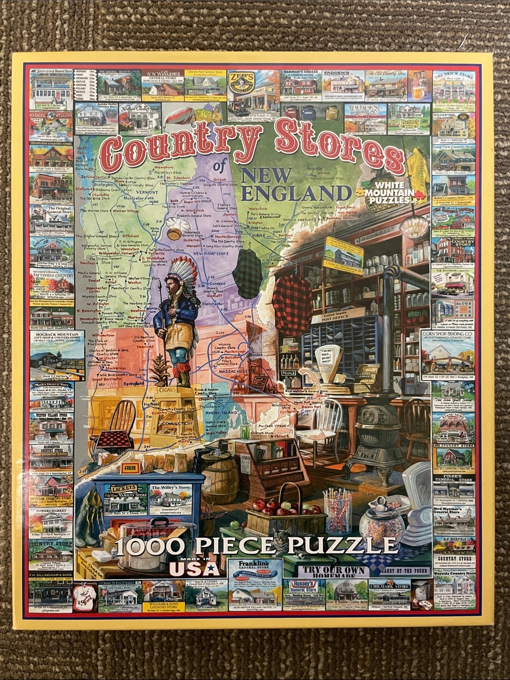 1000-Piece White Mountain Puzzle “Country Stores of New England” 🧩